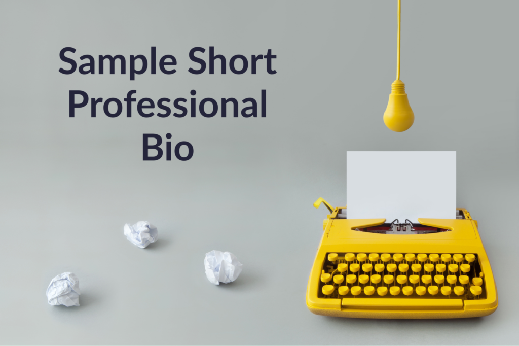 sample short professional bio
